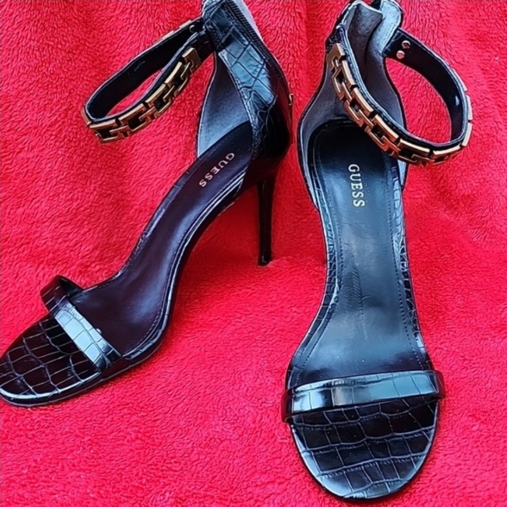 Black Strap Heels - Picture 7 of 12